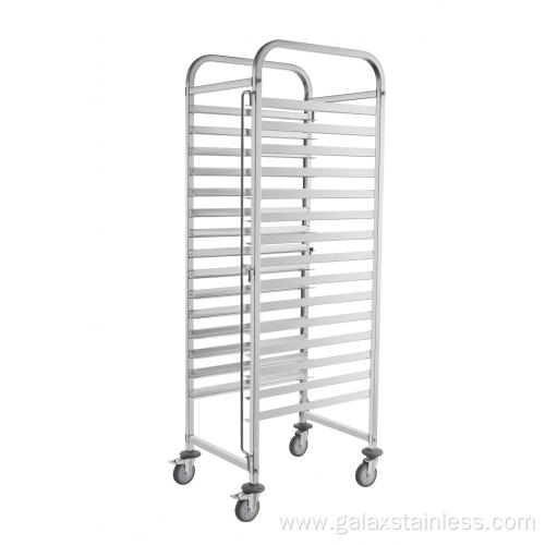 Stainless Steel Square Tubes Trolley Stainless Steel Square Tubes Bakery Pan Trolley Factory